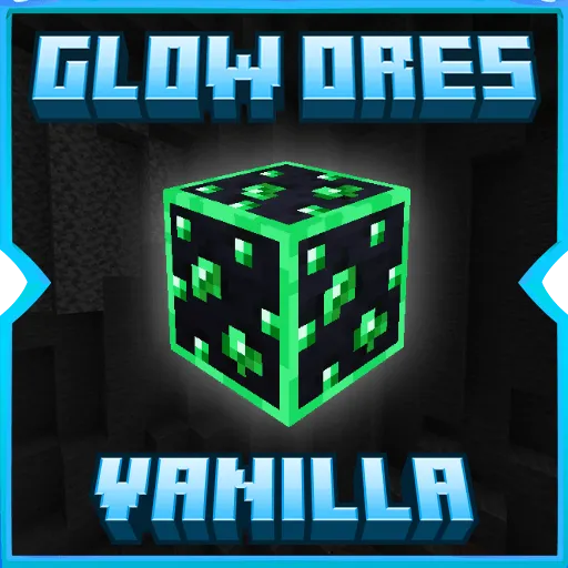 Glow Ores Borders (Without Optifine) — скриншот 1 (Текстуры, Minecraft)