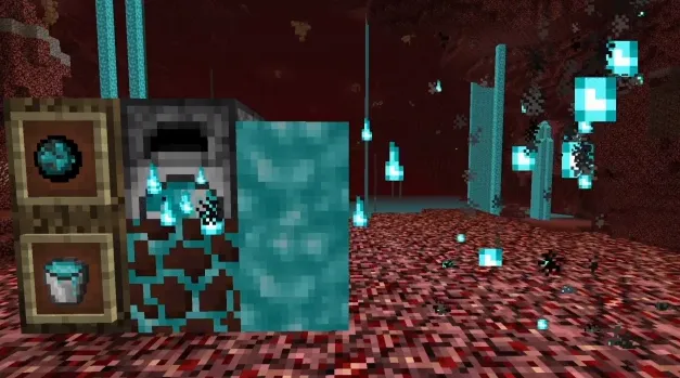 Blue Flames Resource Pack — скриншот 1 (Текстуры, Minecraft)