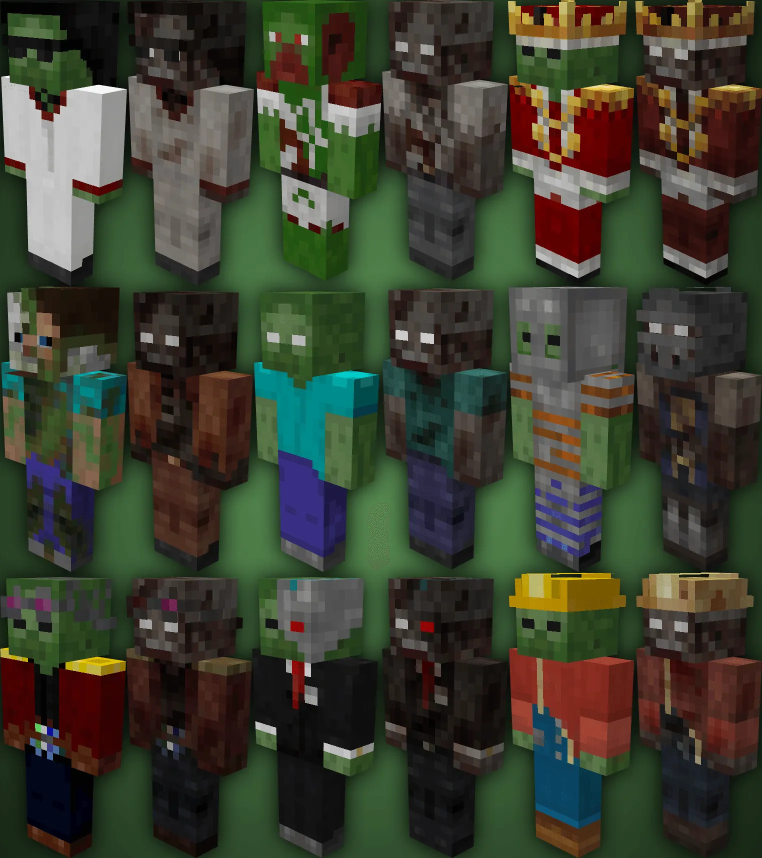 TZP Extra Compat (Tissou's Zombie Style), Текстуры, Minecraft