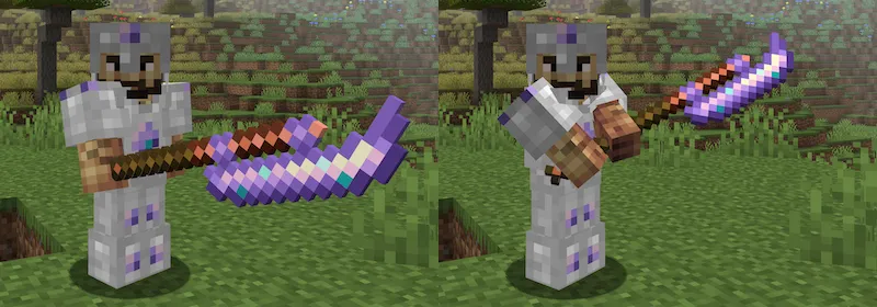 Diamethyst Medieval Weapons — скриншот 2 (Моды, Minecraft)