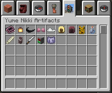 Yume Artifacts, Моды, Minecraft