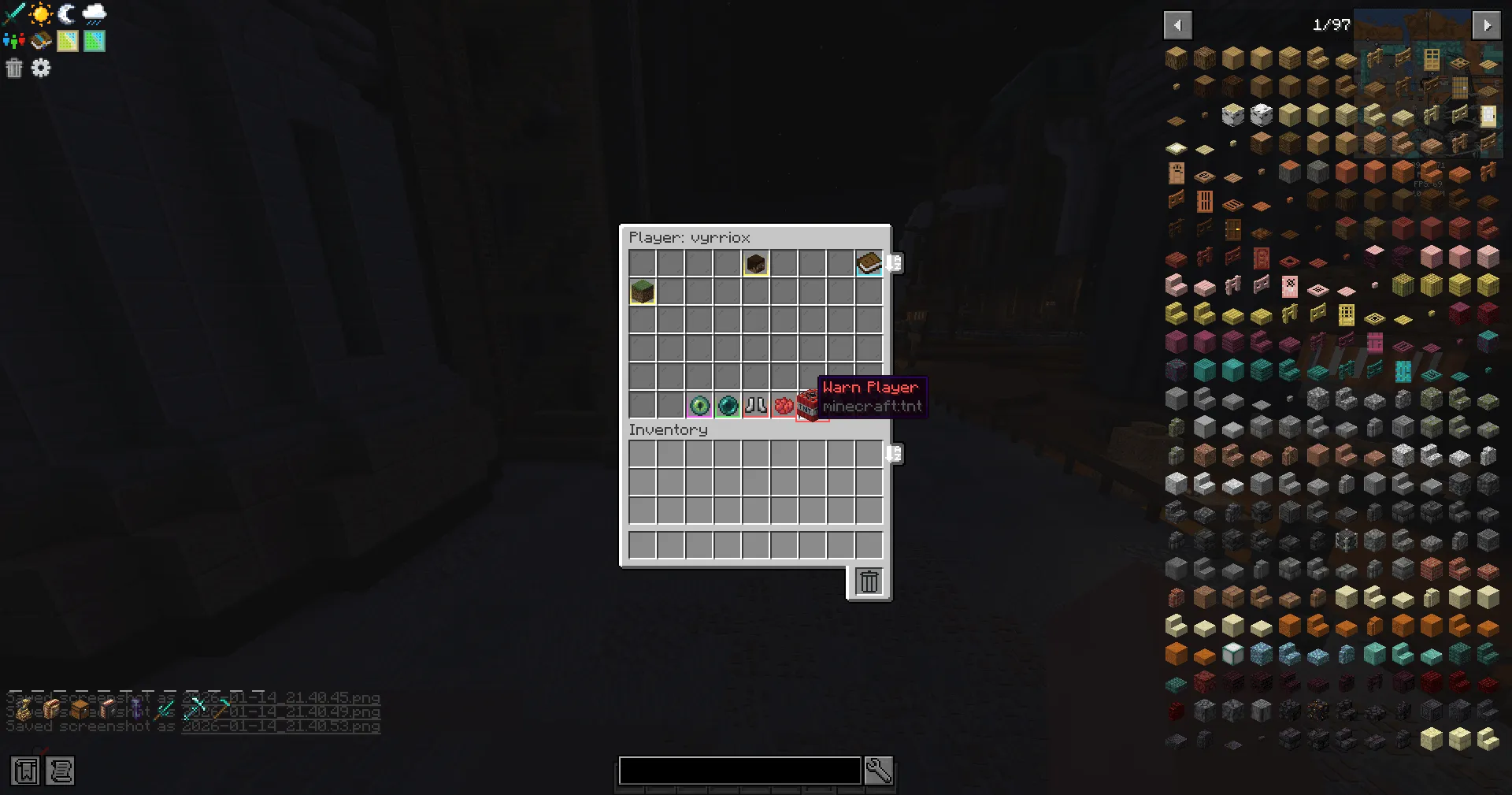 Arcadia Admin Pannel, Моды, Minecraft