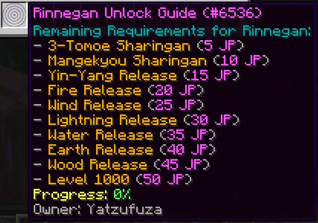 Naruto Destination, Моды, Minecraft