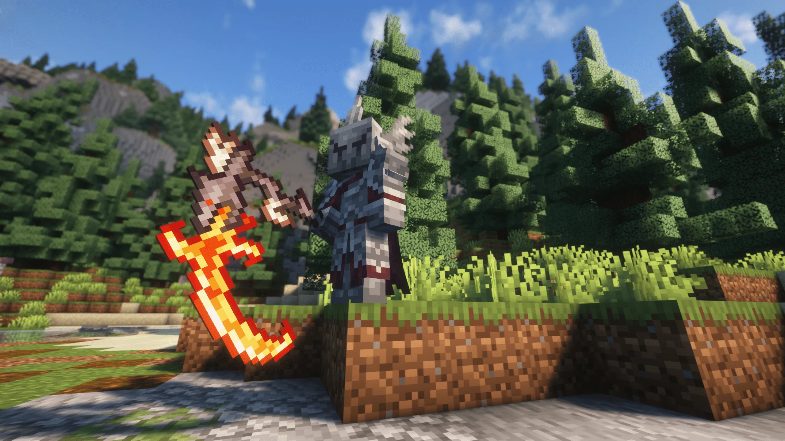 Fantasy Weapons (Medieval Series), Моды, Minecraft