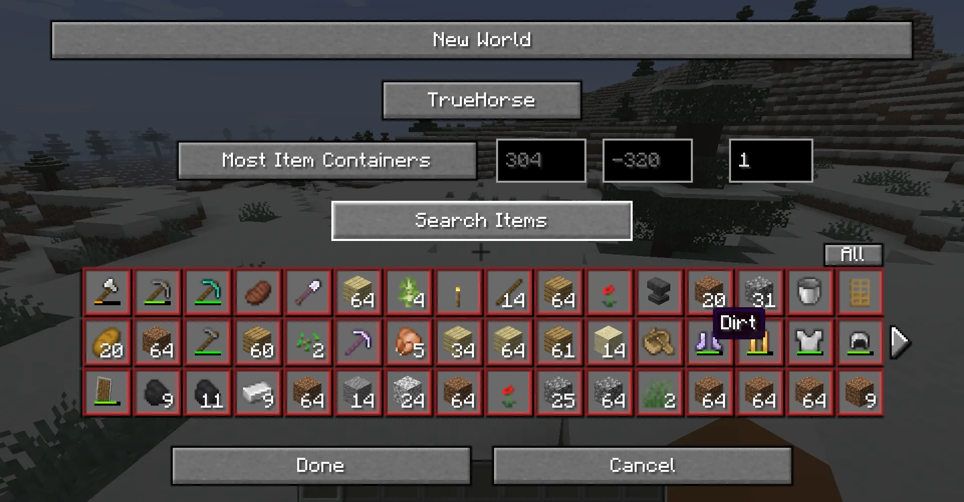 Your Items to New Worlds, Моды, Minecraft