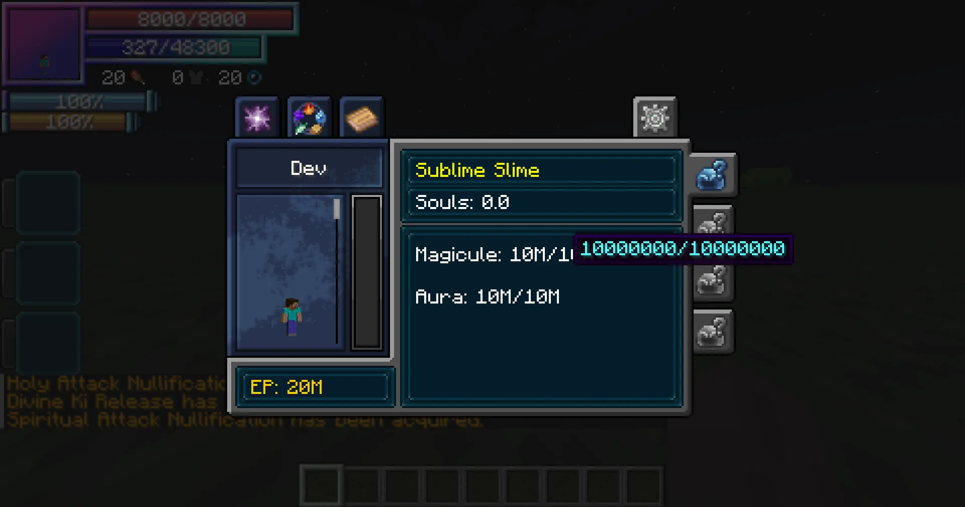Tensura Expanded, Моды, Minecraft