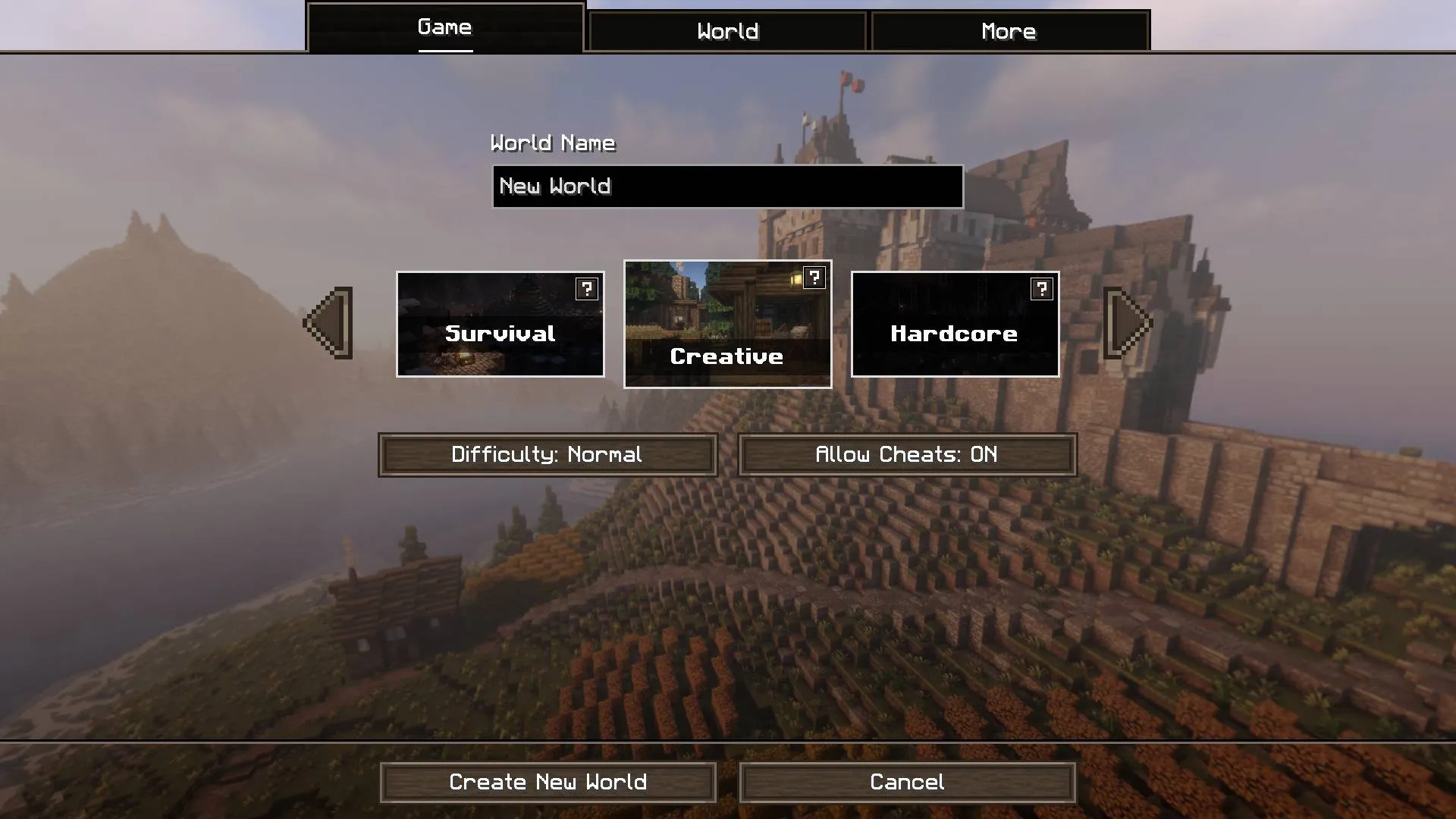 Excalibur | Modern World Creation Compat — скриншот 1 (Текстуры, Minecraft)