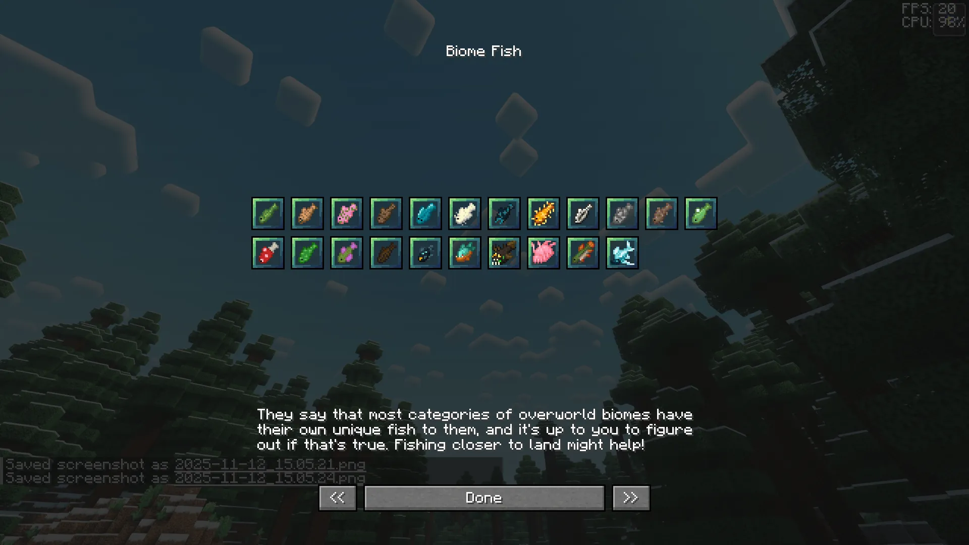 Tide Extra Compatibility, Дата-паки, Minecraft