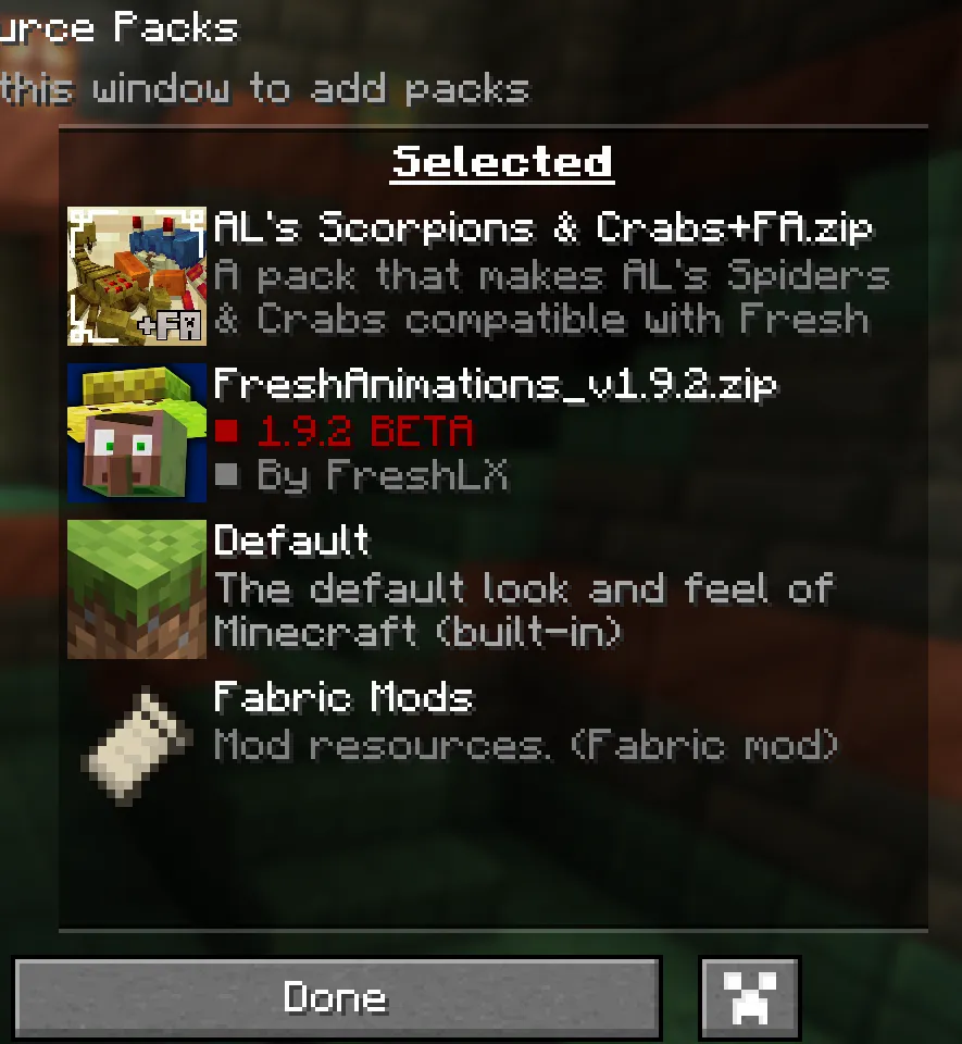 AL's Scorpions & Crabs x Fresh Animations — скриншот 6 (Текстуры, Minecraft)