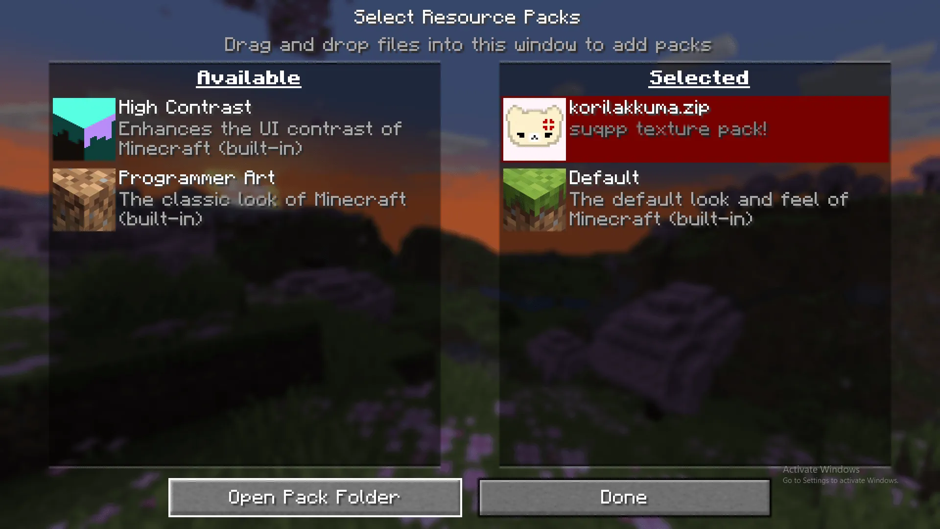 Korilakkuma GUI — скриншот 5 (Текстуры, Minecraft)
