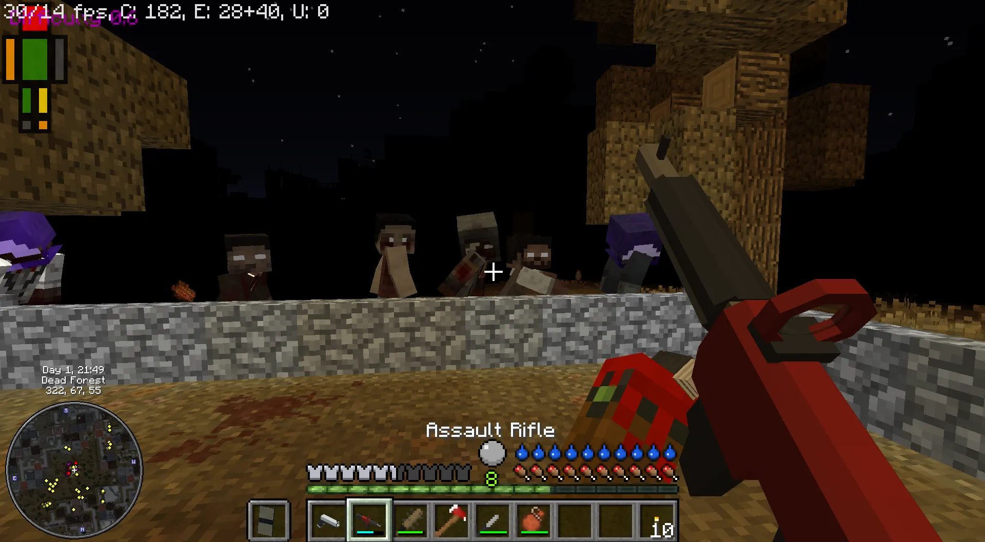 Hardcore GORE Zombies — скриншот 7 (Модпаки, Minecraft)
