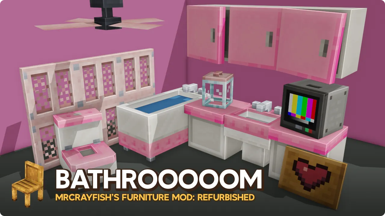 MrCrayfish's Furniture Mod: Refurbished, Моды, Minecraft