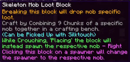 Mob Loot Block, Моды, Minecraft