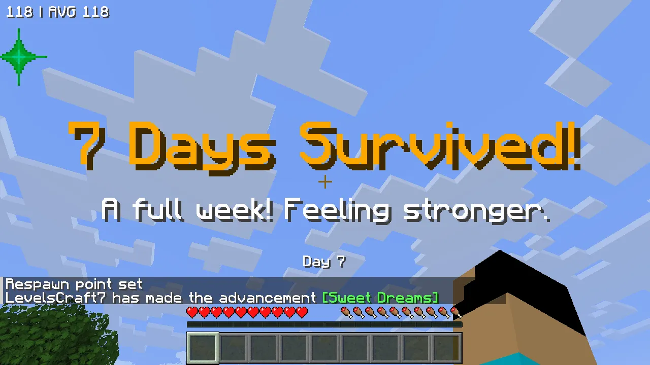 Better Days Display, Дата-паки, Minecraft