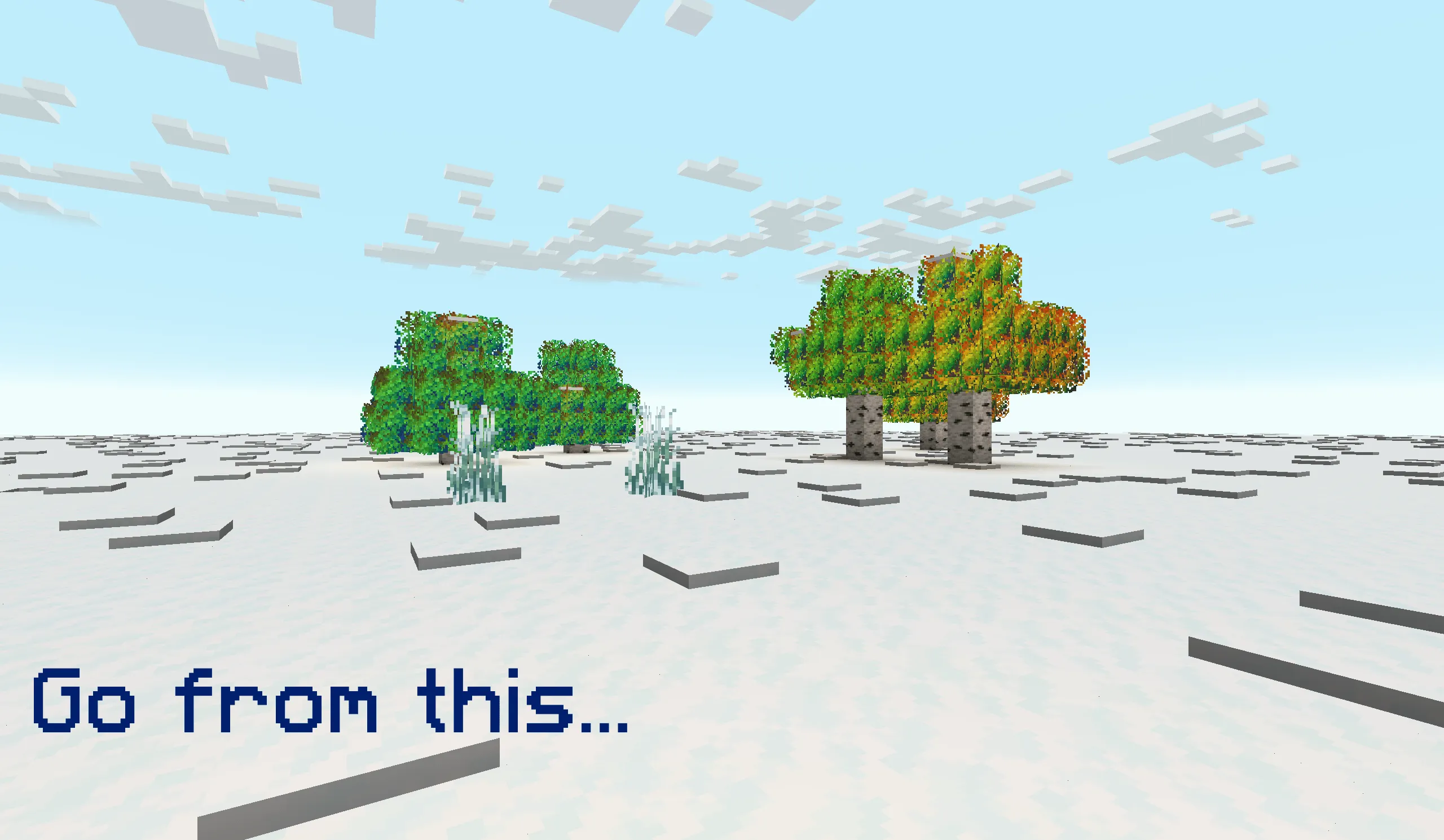 Better leaves BoP Rainbow birch leaves fix (legacy) — скриншот 1 (Текстуры, Minecraft)
