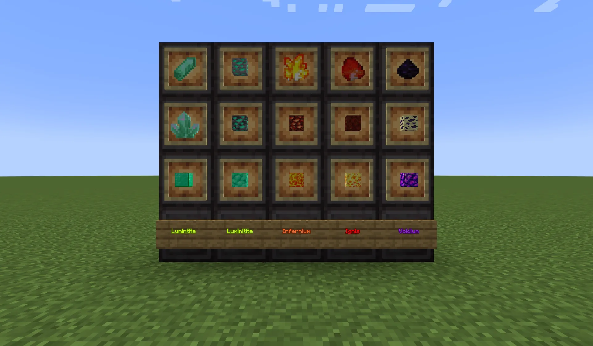 eXtra Ores & Items, Моды, Minecraft