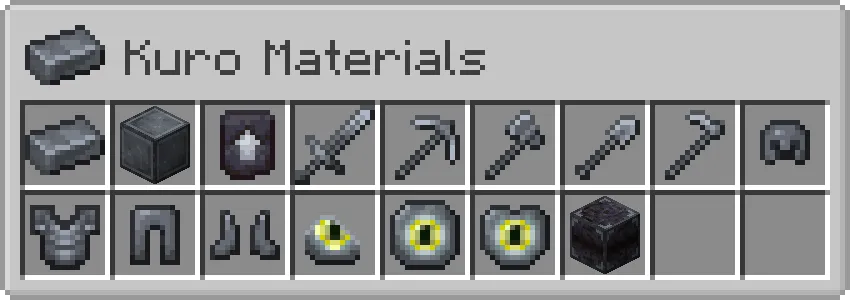 Kuro Materials, Моды, Minecraft