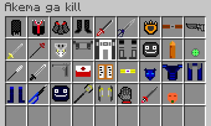 Akame Ga Slash, Моды, Minecraft