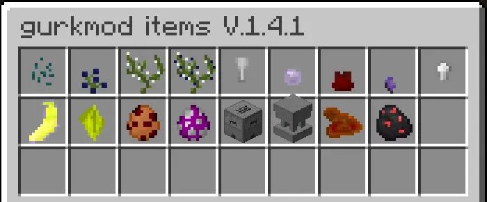 gurkmod, Моды, Minecraft