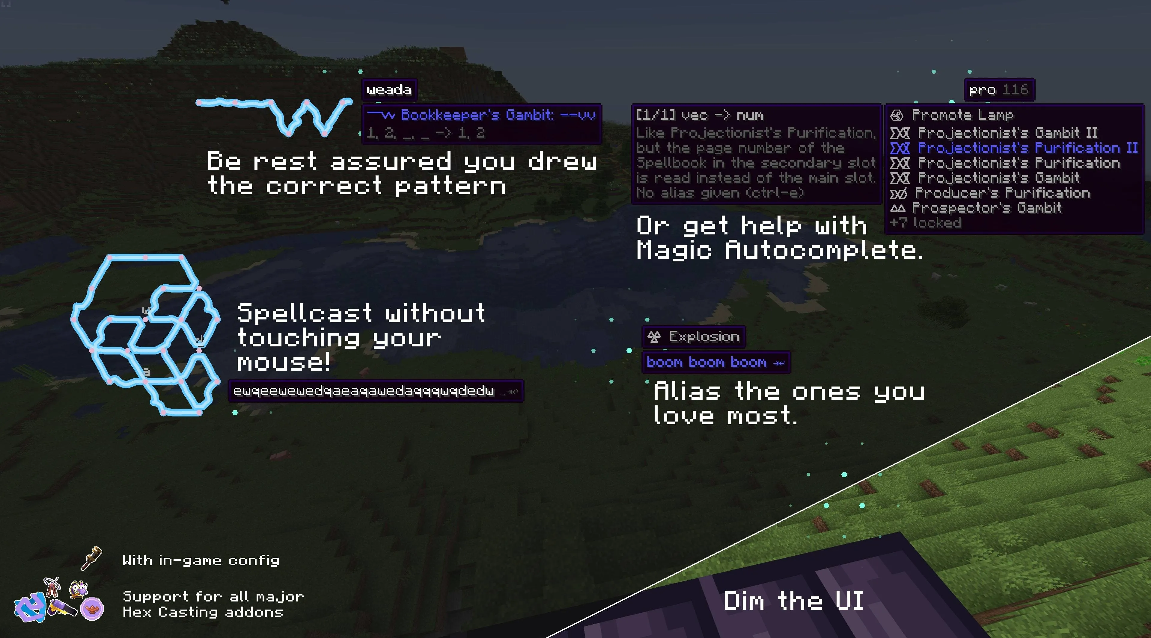 Hexcessible, Моды, Minecraft