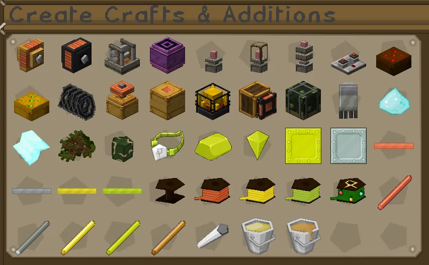 Create Crafts & Additions BDCraft, Текстуры, Minecraft