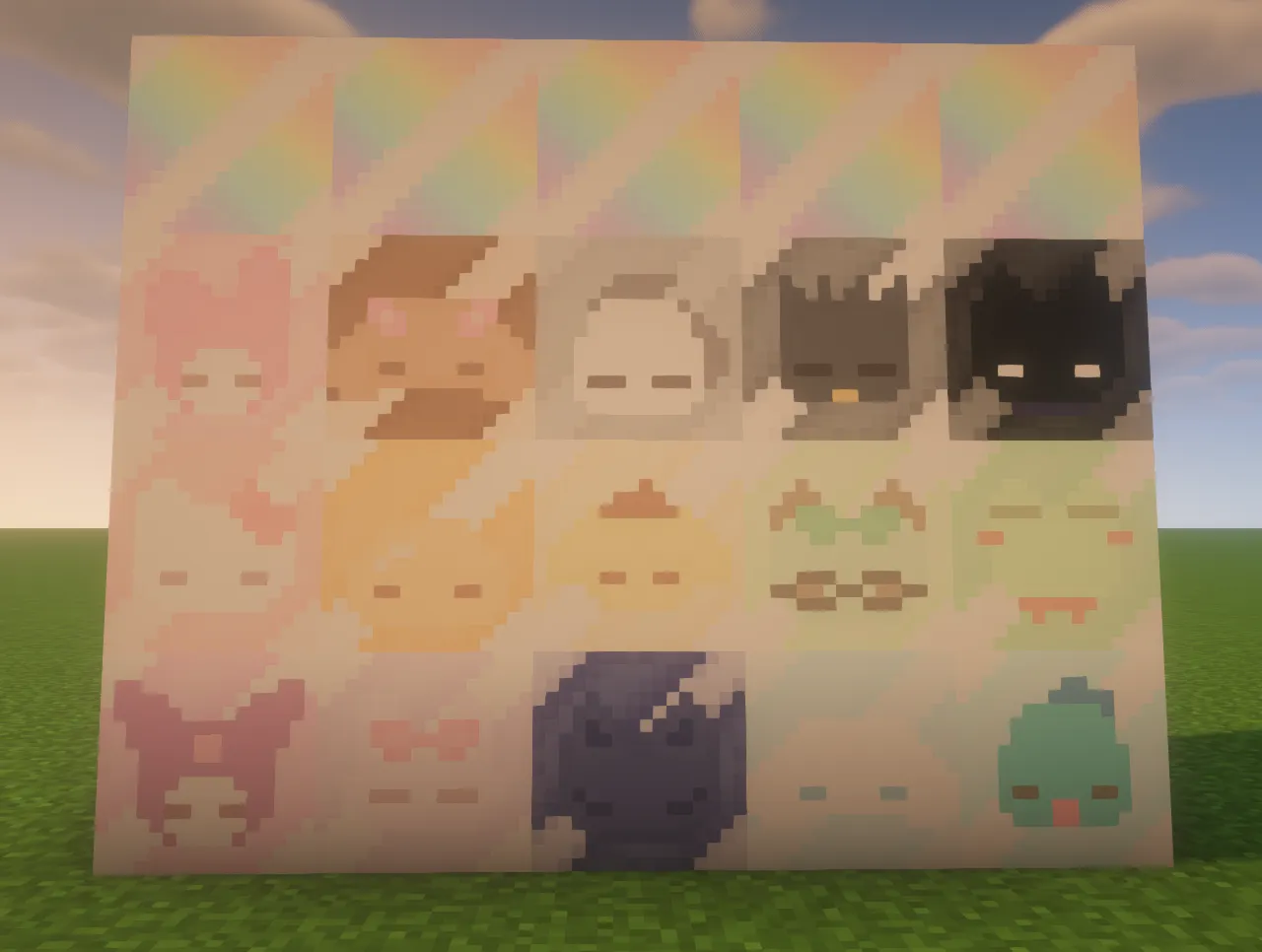 Cute Sanrio Glazed Terracotta — скриншот 1 (Текстуры, Minecraft)