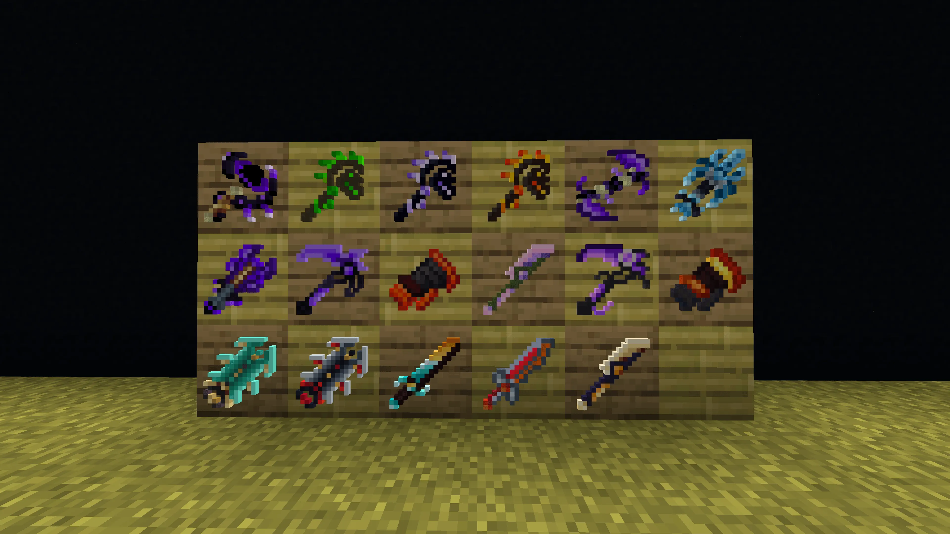 T.O Magic 'n Extras 3D to 2D Weapons Retexture — скриншот 1 (Текстуры, Minecraft)