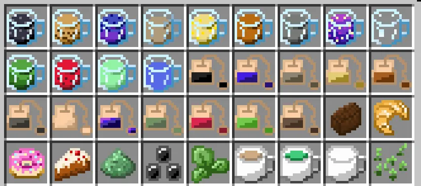 Brewing Tea Tales | Food and drinks for tea time, Моды, Minecraft