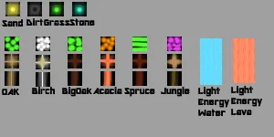 LectraCraft, Текстуры, Minecraft
