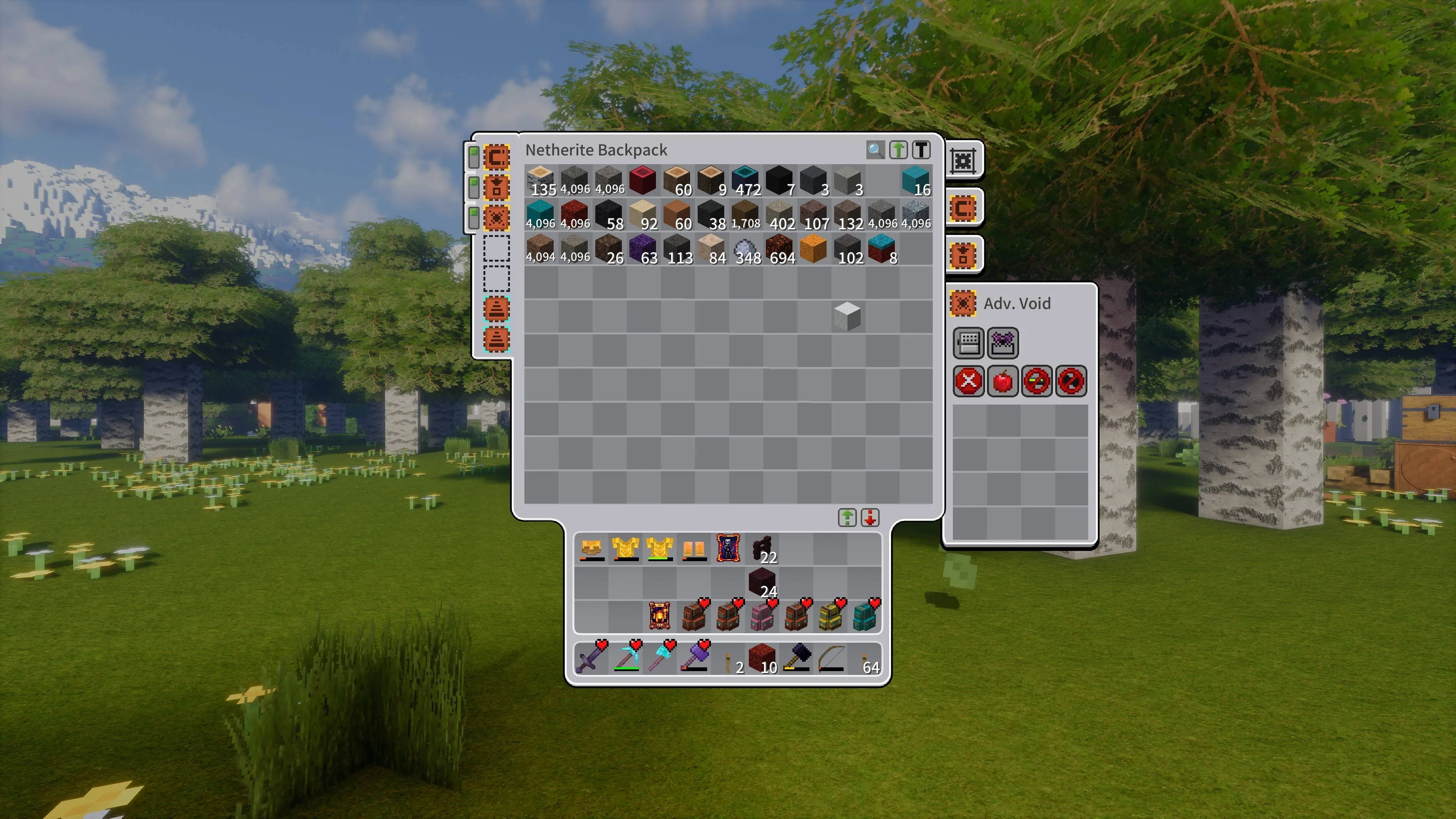 Better GUI For Sophisticated Backpacks — скриншот 3 (Текстуры, Minecraft)