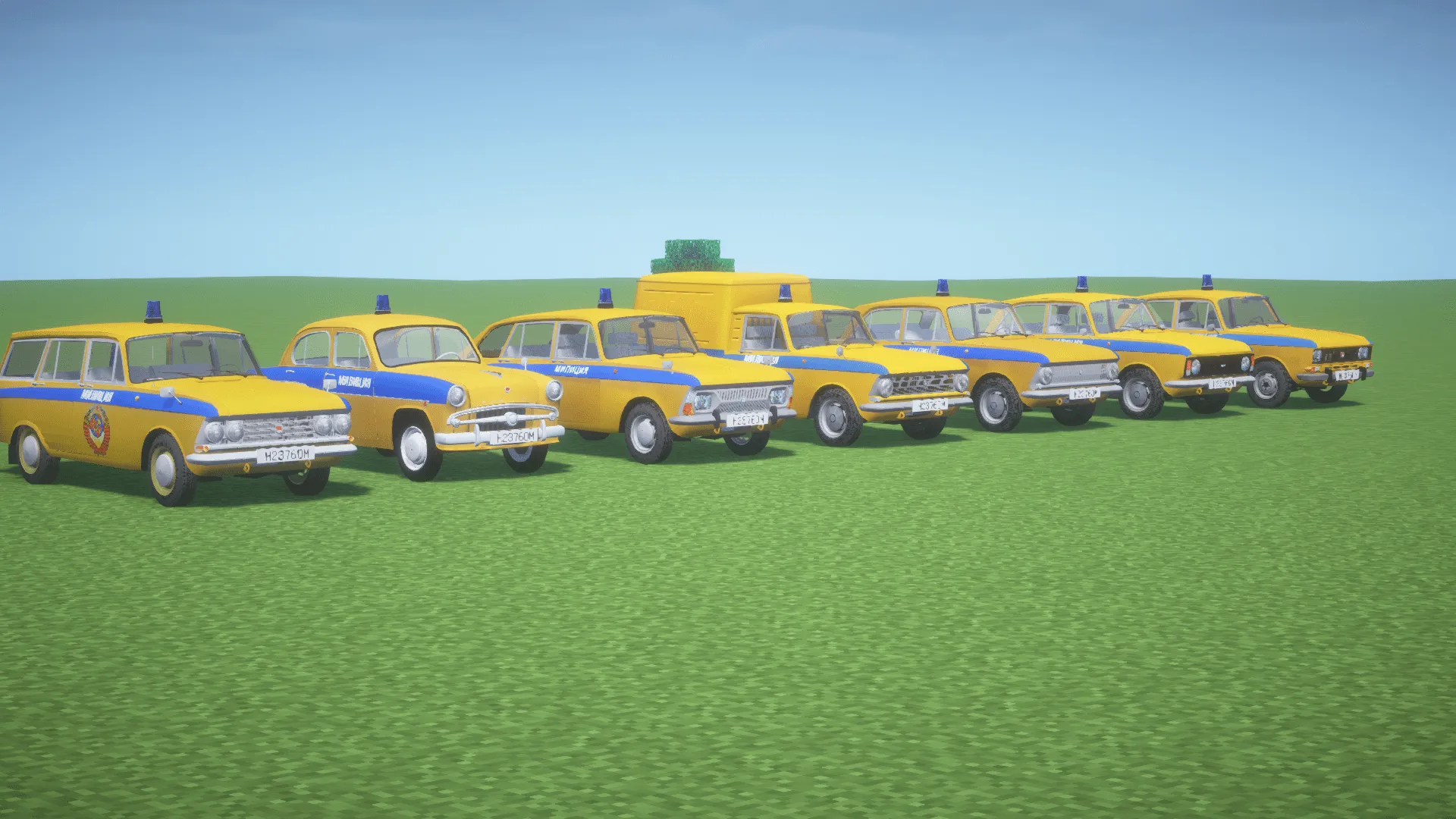 [Immersive Vehicles] AZLK/IZH car pack — скриншот 4 (Моды, Minecraft)