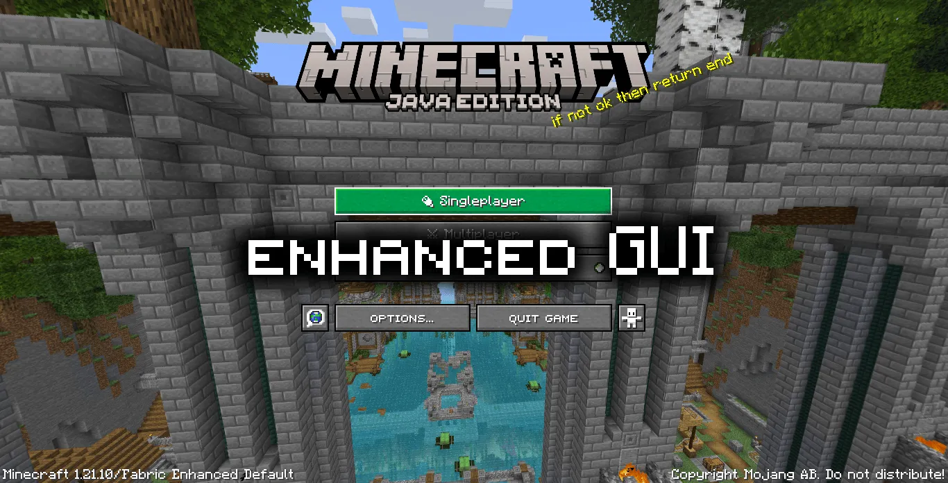 Enhanced GUI — скриншот 1 (Текстуры, Minecraft)