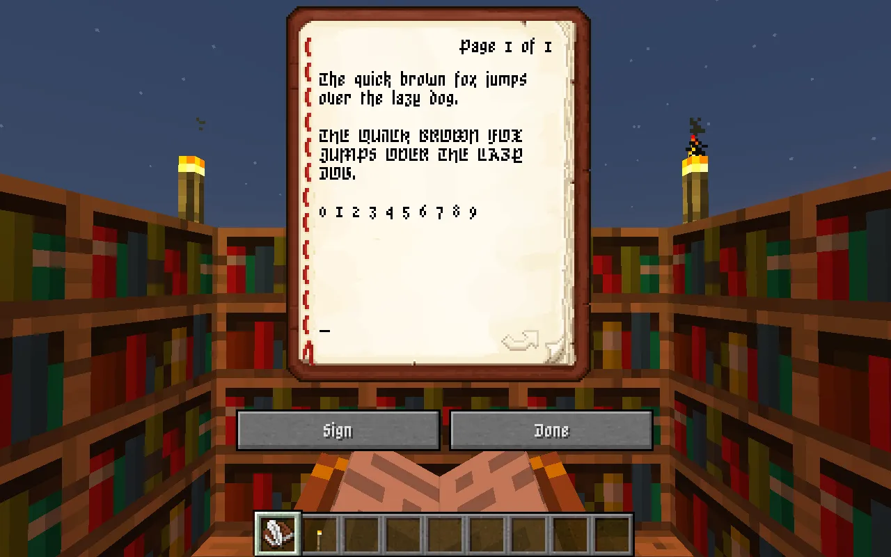 Craft Blackletter—Font — скриншот 2 (Текстуры, Minecraft)