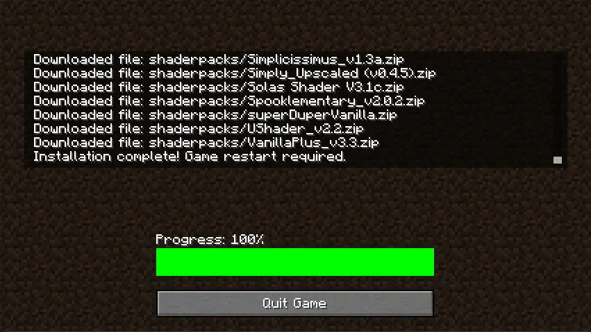 Menma's Updater-Modpack Updater — скриншот 4 (Моды, Minecraft)