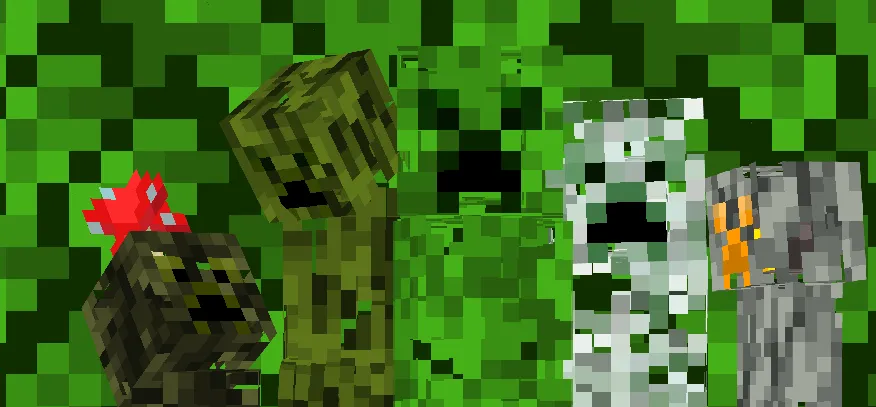 Raptor's Camo Creepers — скриншот 1 (Текстуры, Minecraft)