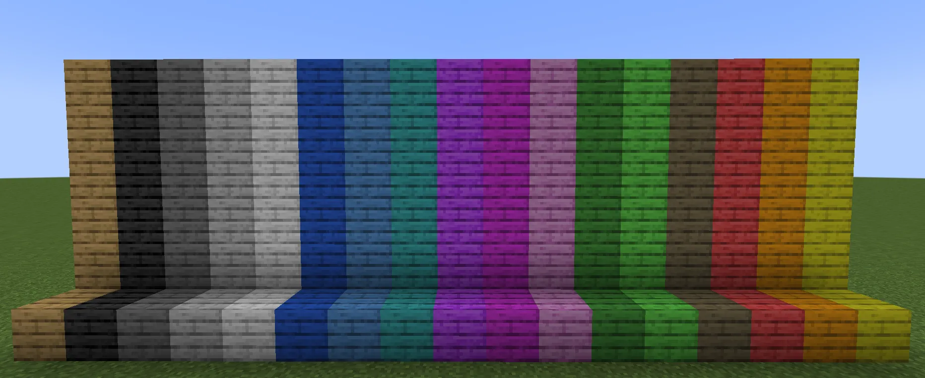 Dyeable Planks & Stonebricks — скриншот 1 (Моды, Minecraft)