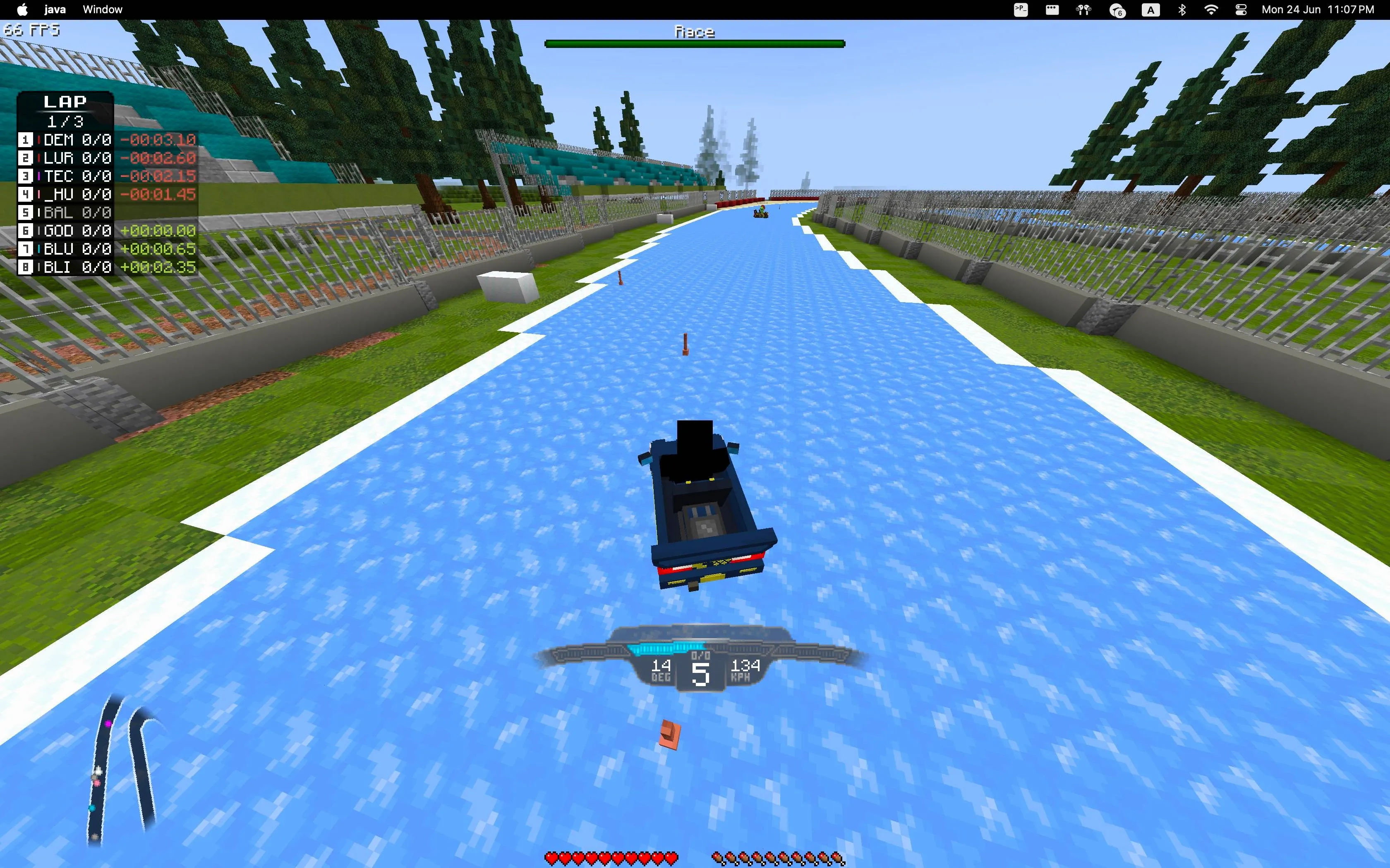 Boat HUD (from F1 2023) — скриншот 1 (Моды, Minecraft)