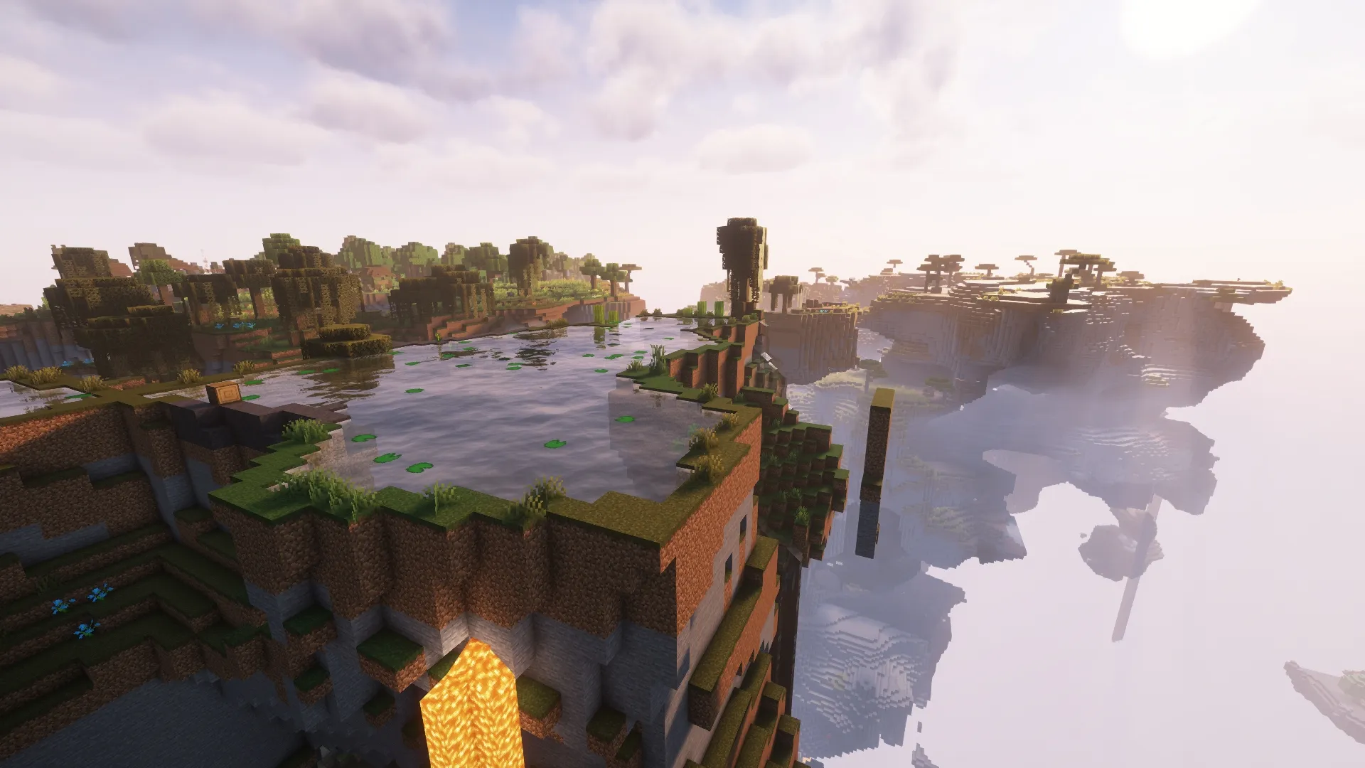 Over the Sky | Floating Islands, Mobs and Many Secrets! — скриншот 5 (Модпаки, Minecraft)