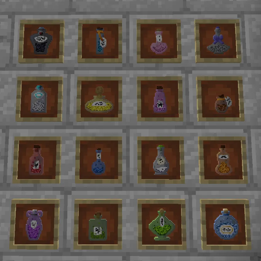 Qwin's Dye Bottles, Текстуры, Minecraft