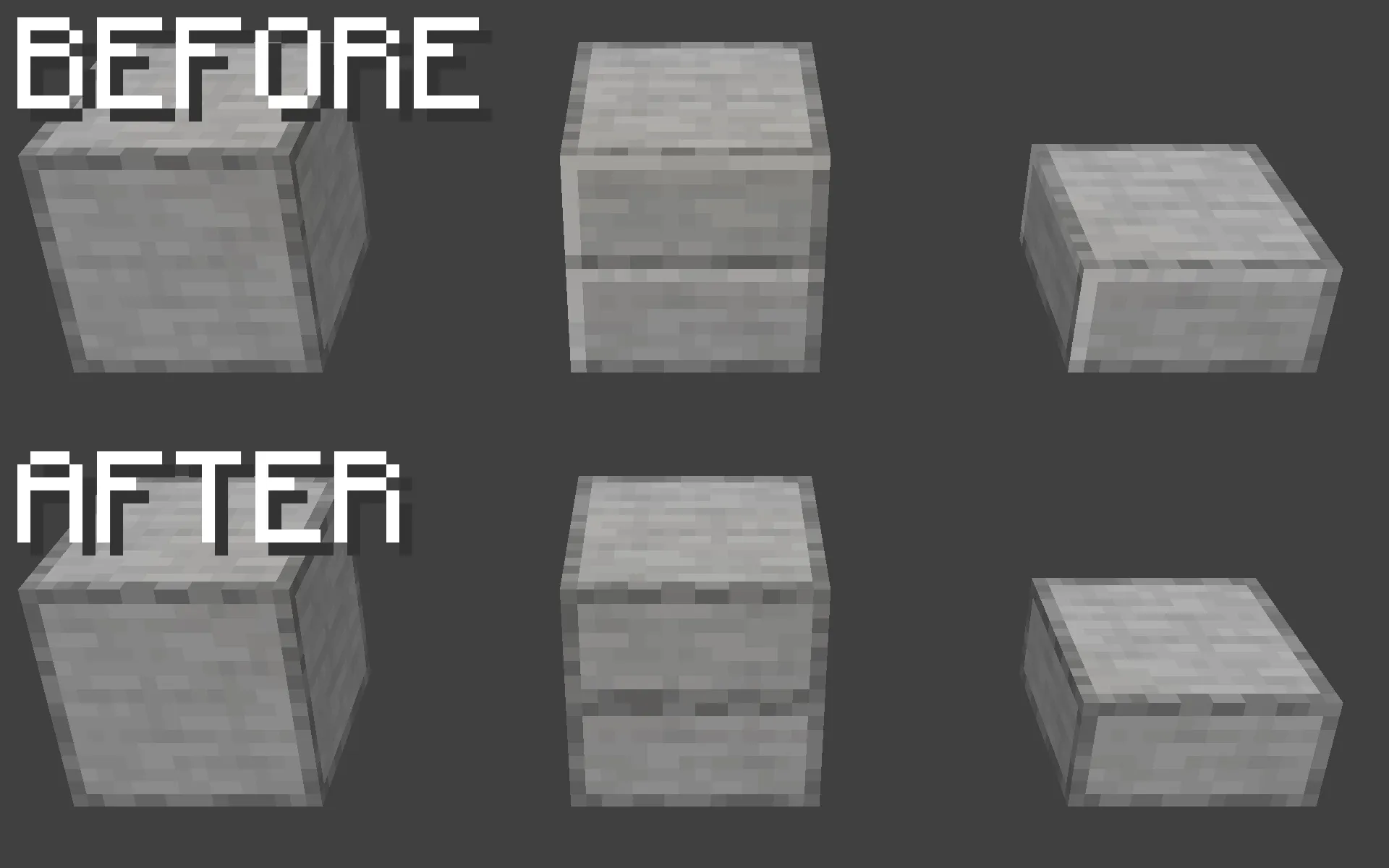 Smooth Stone Slab Fix — скриншот 1 (Текстуры, Minecraft)