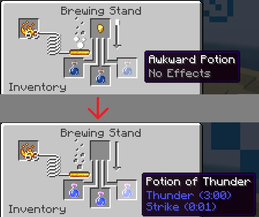 Potion of Thunder — скриншот 3 (Моды, Minecraft)