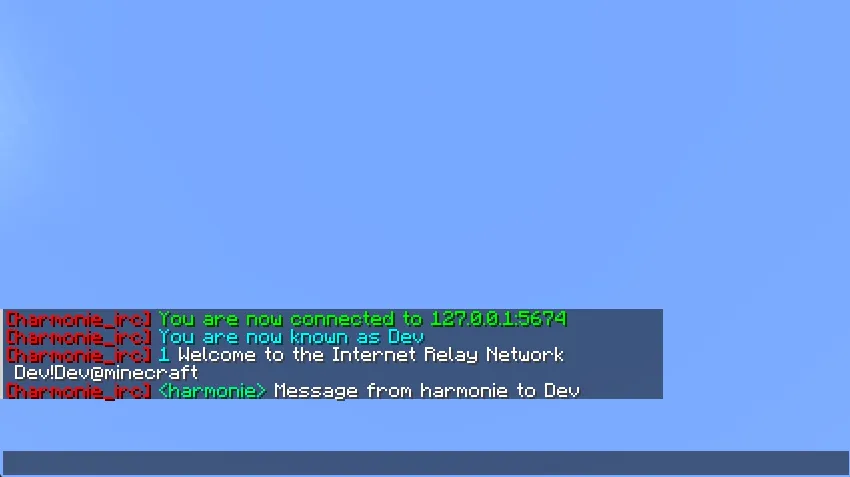 Harmonie IRC — скриншот 2 (Моды, Minecraft)