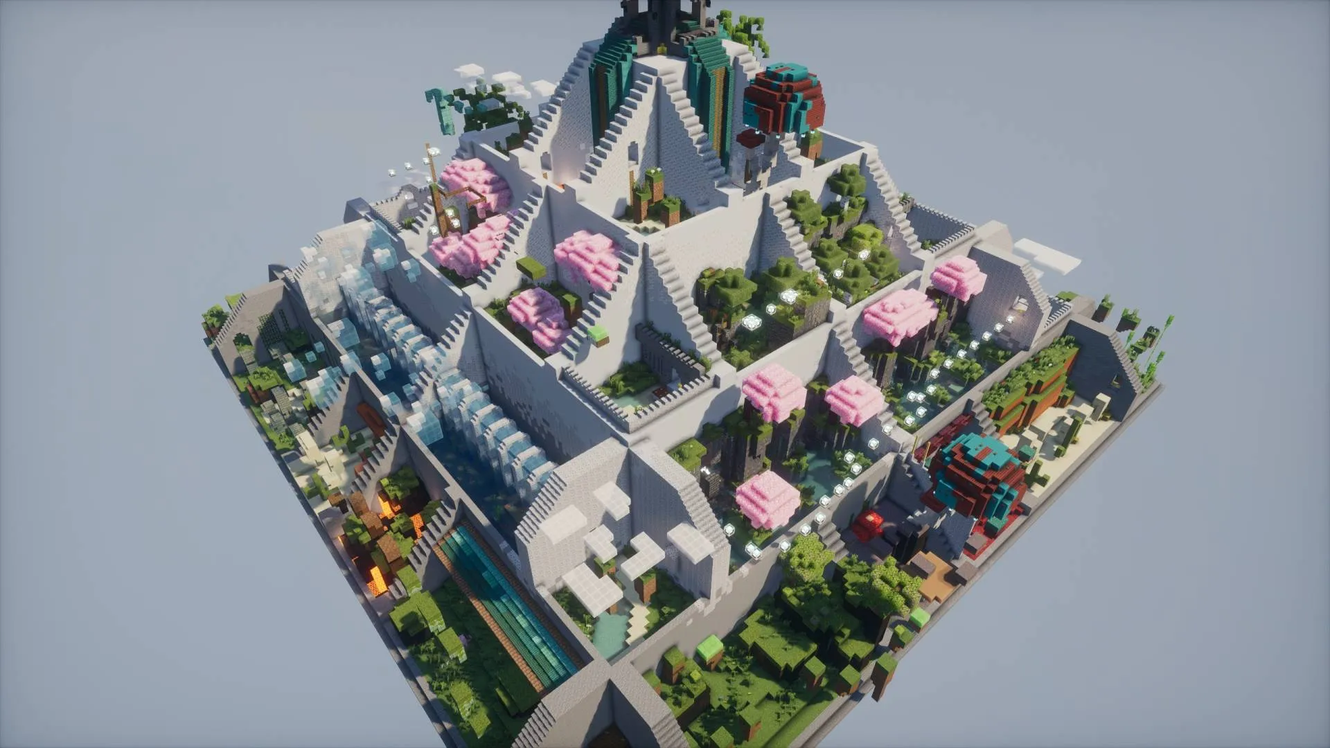 Pyramid Parkour, Карты, Minecraft