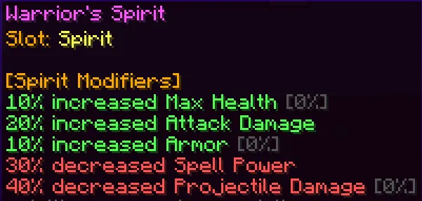 Spiritborne RPG, Моды, Minecraft