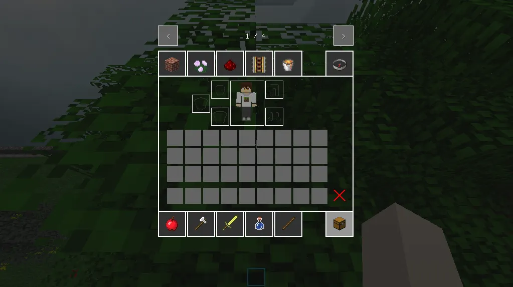 Grey Flat GUI — скриншот 1 (Текстуры, Minecraft)