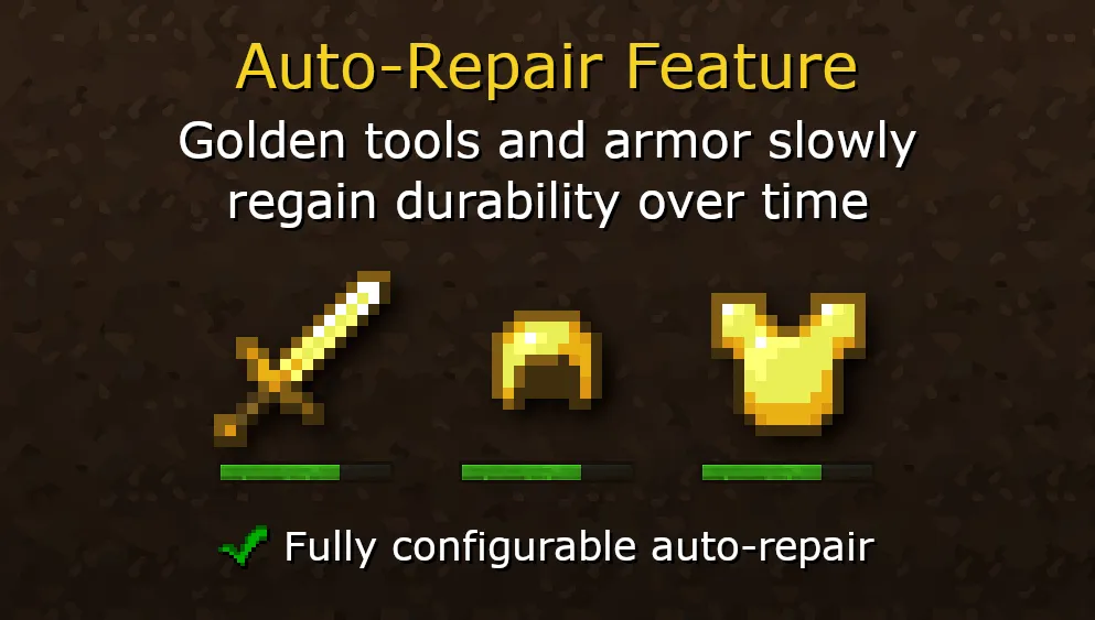 Better Gold Equipment, Моды, Minecraft