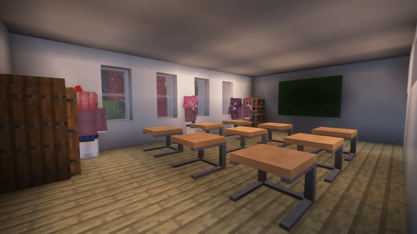 Doki Doki Literature Club - DDLC — скриншот 2 (Моды, Minecraft)