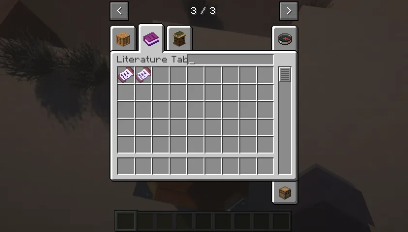 Literature, Моды, Minecraft