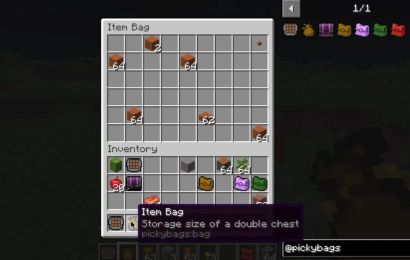 Picky Bags, Моды, Minecraft