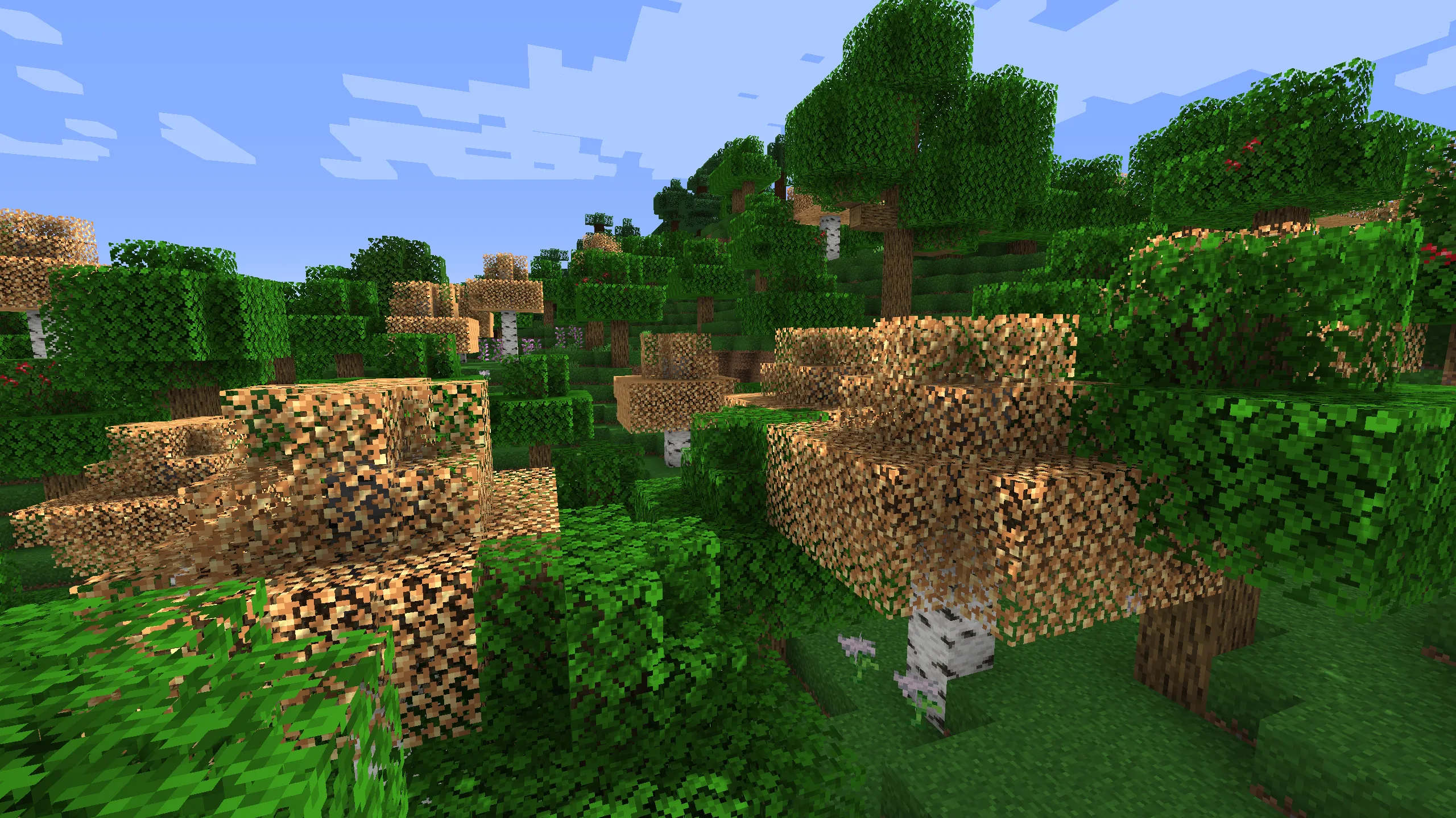 Golden Birch Leaves — скриншот 1 (Текстуры, Minecraft)